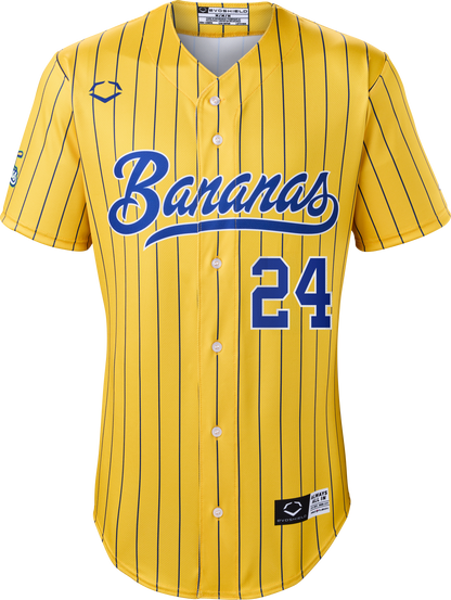 Bananas Derek Klena #24 Evoshield Jersey - Pinstripe