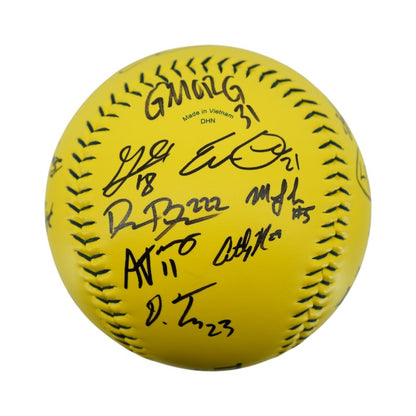 Loco Beach Coconuts 2026 Inaugural Team Signed Oversized Banana Ball
