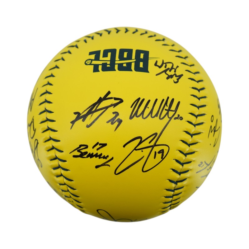 Loco Beach Coconuts 2026 Inaugural Team Signed Oversized Banana Ball