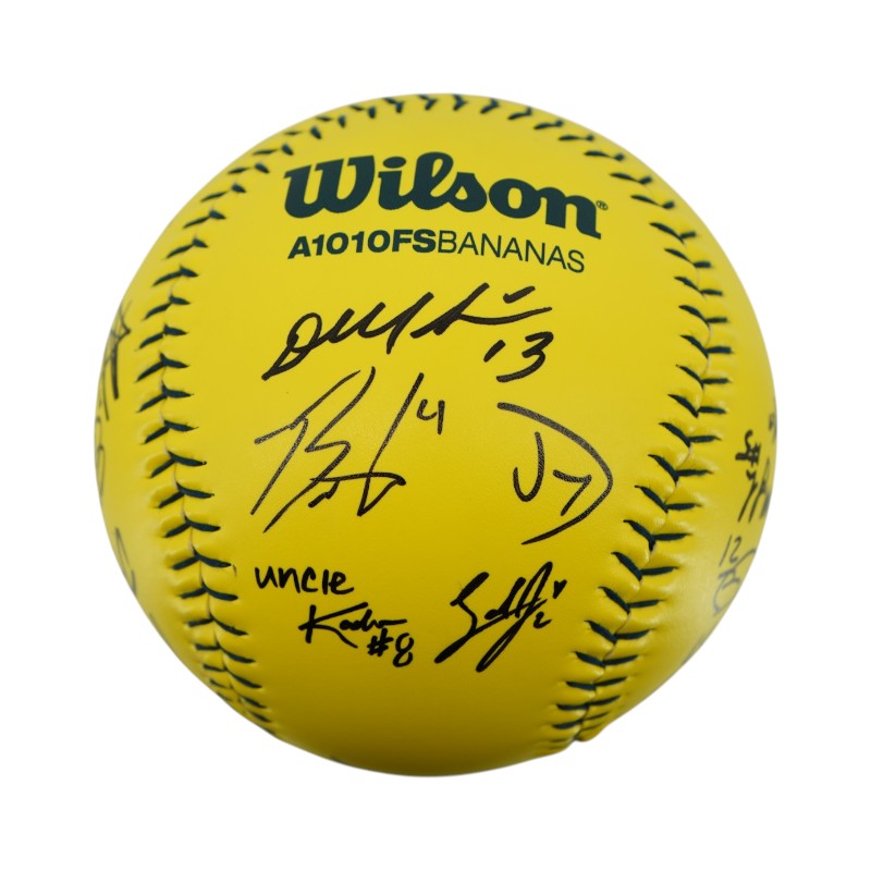 Loco Beach Coconuts 2026 Inaugural Team Signed Oversized Banana Ball