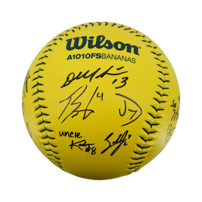 Loco Beach Coconuts 2026 Inaugural Team Signed Oversized Banana Ball