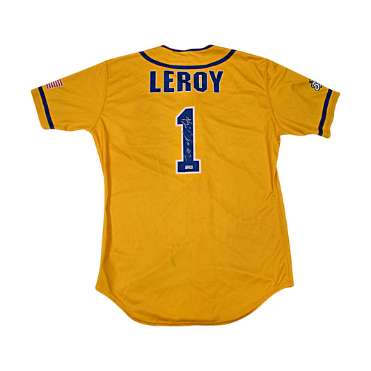 Bill Leroy Autographed Game Worn Savannah Bananas Jersey from Fenway Park Game on 6/8/2024