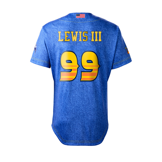 Tailgaters Jimmy Lewis #99 Player Jersey - Denim