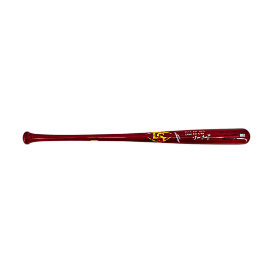 Logan Lacey Autographed and Inscribed Game Model Firefighters Bat