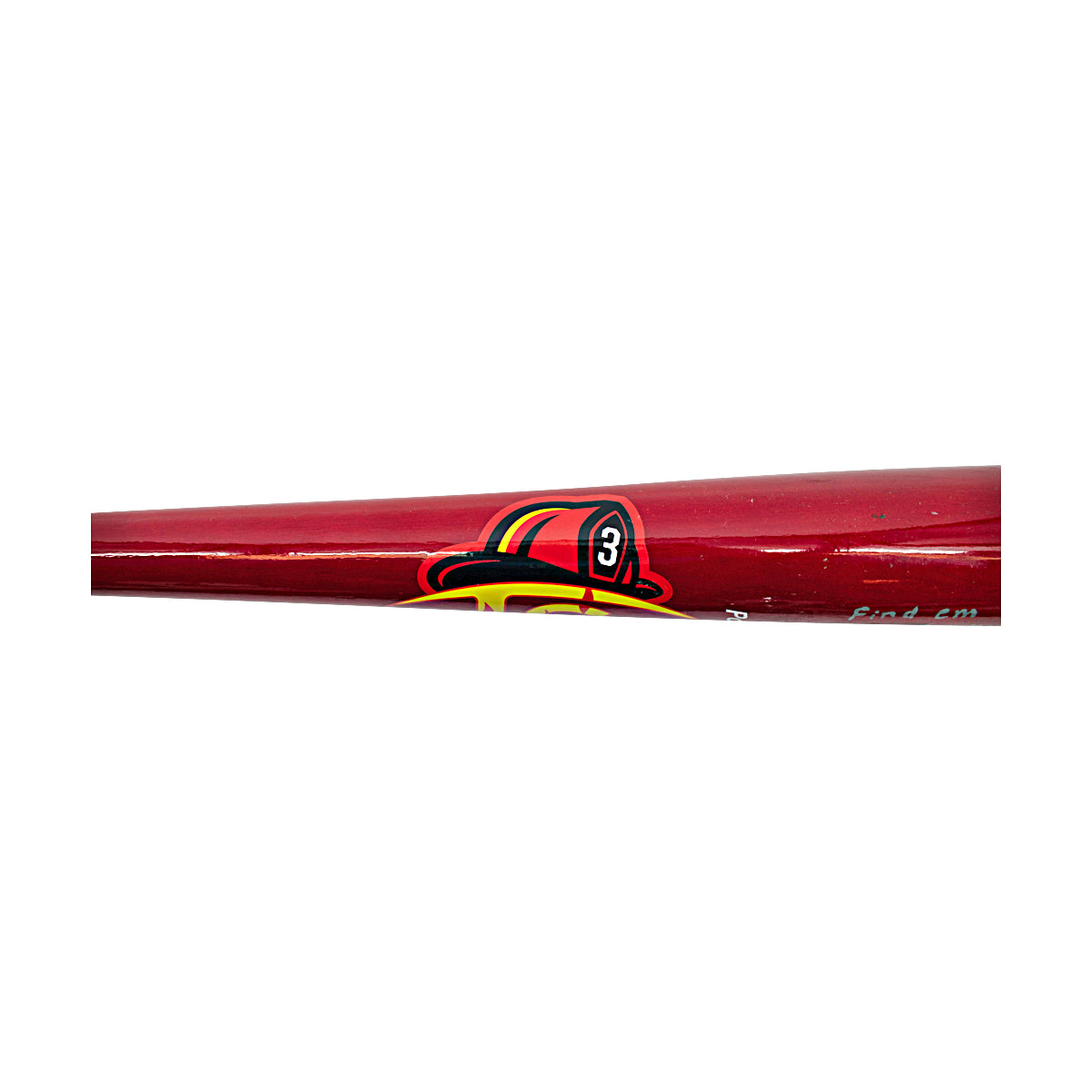 Logan Lacey Autographed and Inscribed Game Model Firefighters Bat