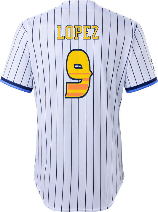 Tailgaters Nick Lopez #9 Evoshield Jersey - Pinstripe