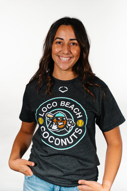 Coconuts EvoShield Circle Change Black Heather Tee