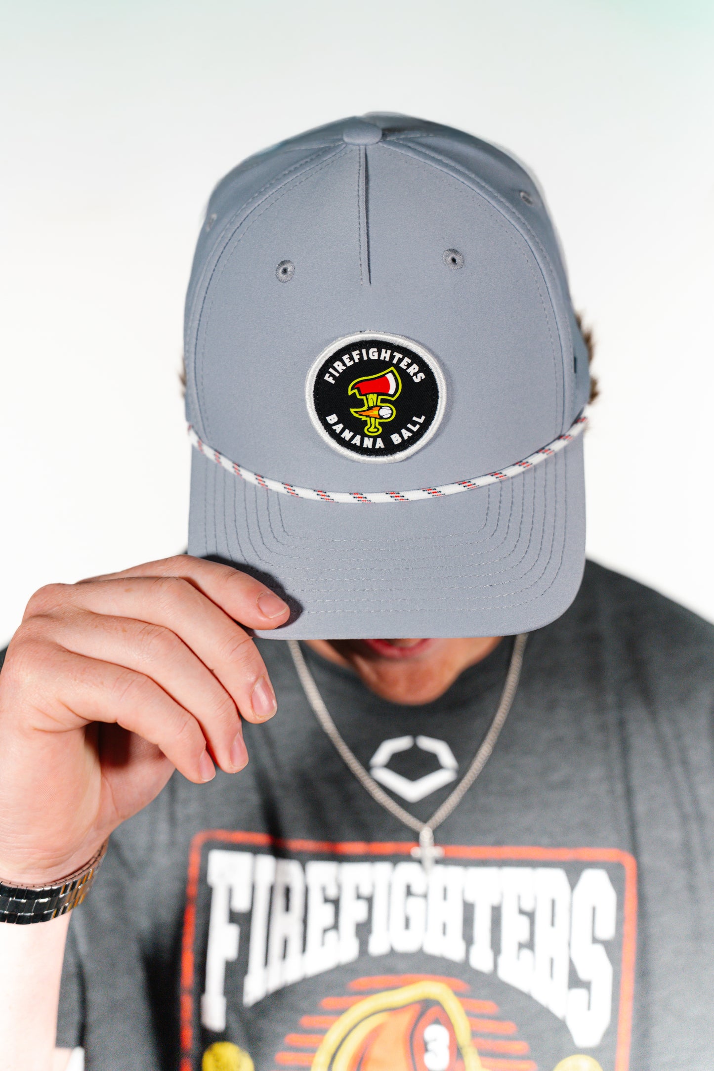 Firefighters Zephyr Spinner Adjustable Rope Hat - Grey