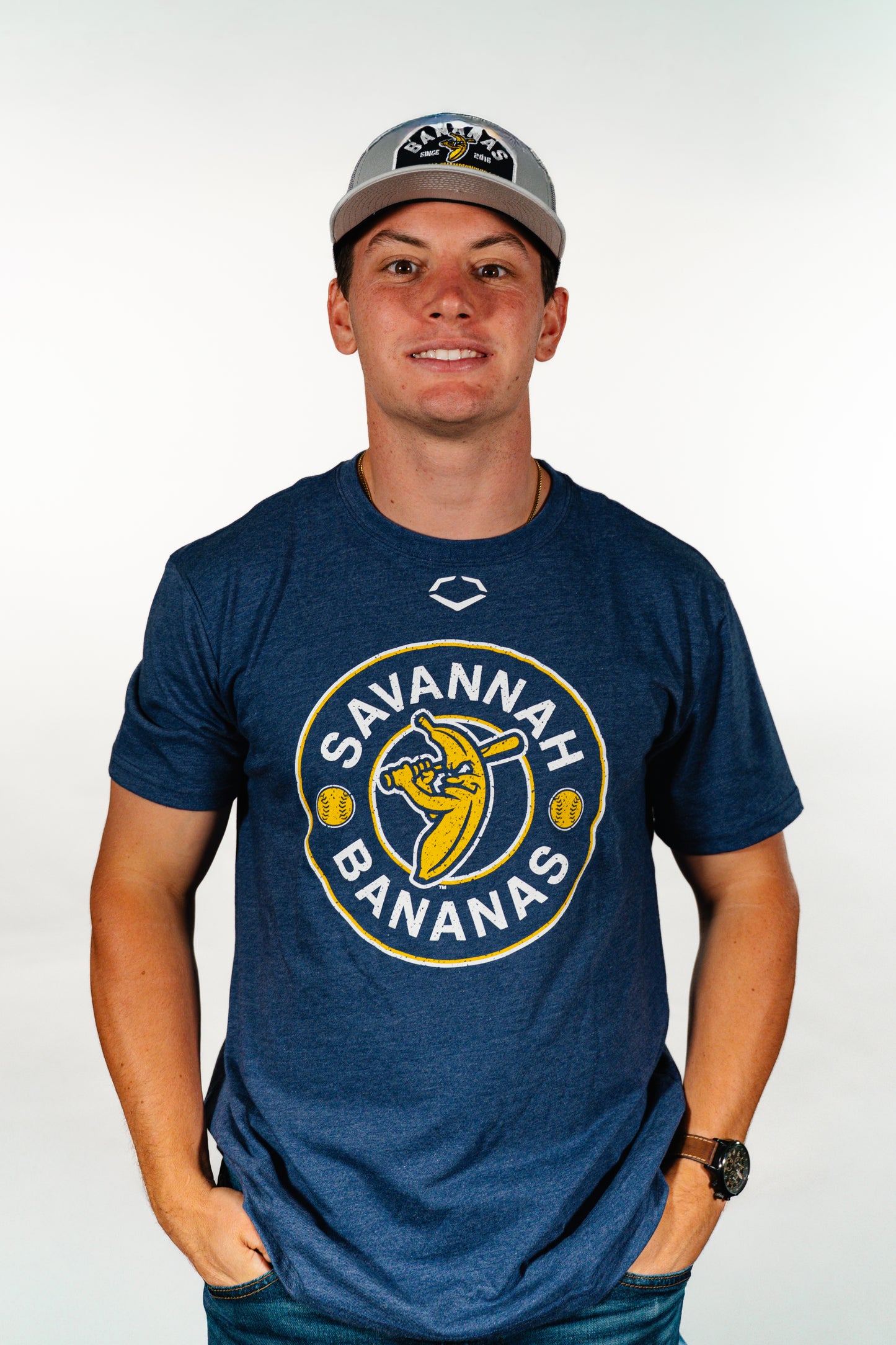 Bananas EvoShield Circle Change Navy Heather Tee