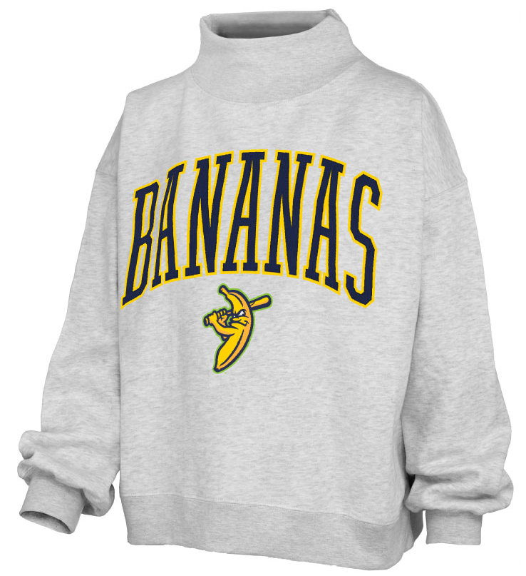 WOMEN'S Bananas Lingo Mock-Crew Oversized Fleece