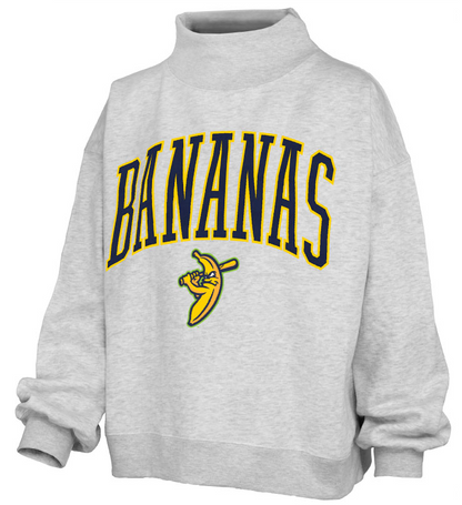 WOMEN'S Bananas Lingo Mock-Crew Oversized Fleece