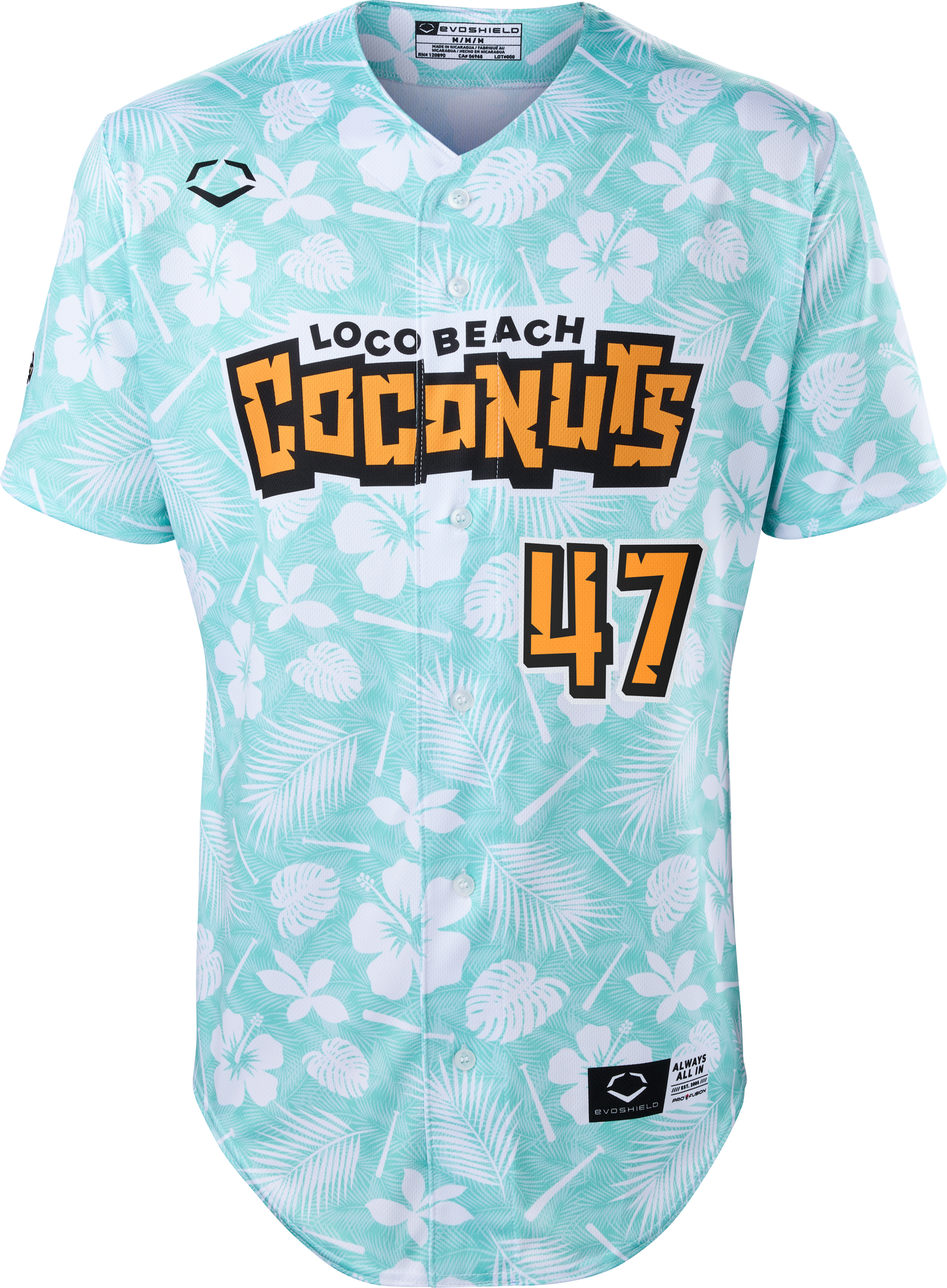 Coconuts Endy Morales #47 Evoshield Jersey - Floral