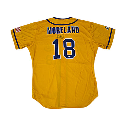 Mitch Moreland "Former Boston Red Sox"  Autographed Game Worn Savannah Bananas Jersey from Fenway Park Game on 6/8/2024