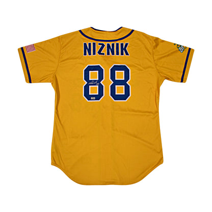 Noah Niznik Autographed Game Worn Savannah Bananas Jersey from Fenway Park Game on 6/8/2024