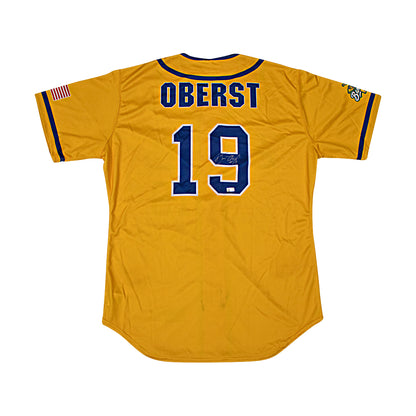 Dan Oberst Autographed Game Worn Savannah Bananas Jersey from Fenway Park Game on 6/8/2024