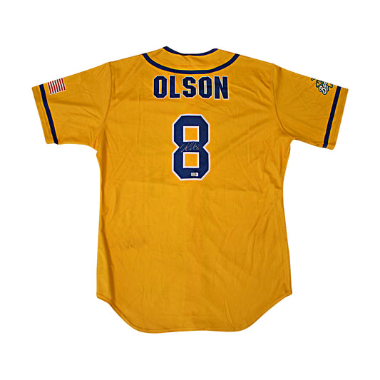 Jackson Olson Autographed Game Worn Savannah Bananas Jersey from Fenway Park Game on 6/8/2024