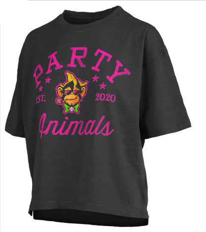 WOMEN'S Party Animals Jade Motley Mid Rise Tee