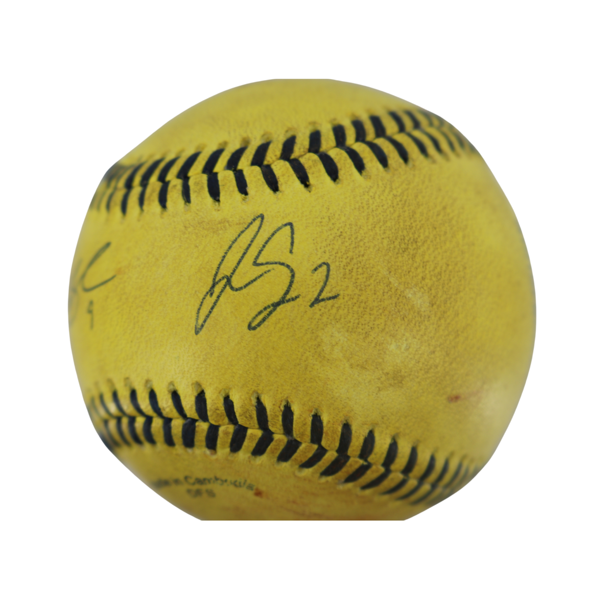 Dustin Baber & Jason Swan Signed Game Used Banana Ball w/Case 5.10.25 Nissan Stadium 
