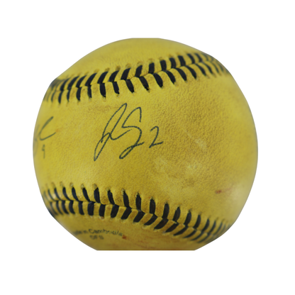 Dustin Baber & Jason Swan Signed Game Used Banana Ball w/Case 5.10.25 Nissan Stadium 