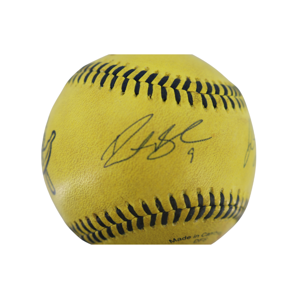 Dustin Baber & Jason Swan Signed Game Used Banana Ball w/Case 5.10.25 Nissan Stadium 