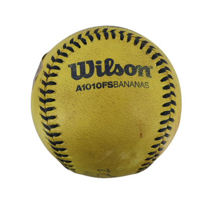 Dustin Baber & Jason Swan Signed Game Used Banana Ball w/Case 5.10.25 Nissan Stadium 