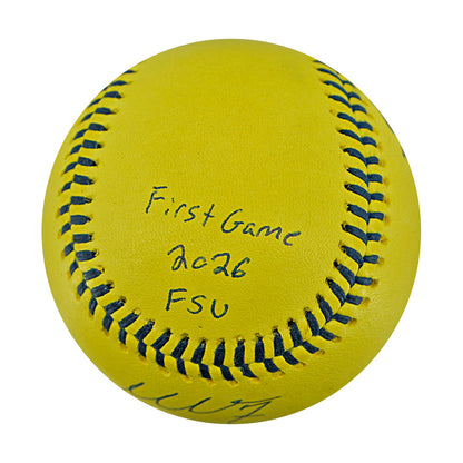 Mike Vavasis Party Animals Autographed Inscribed Official Banana Ball 2.27.26 FSU Tallahassee Florida