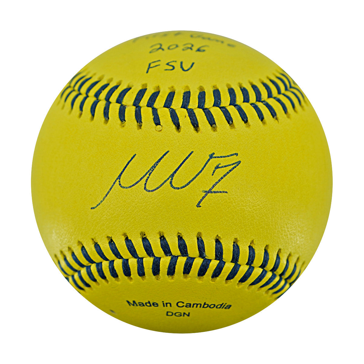 Mike Vavasis Party Animals Autographed Inscribed Official Banana Ball 2.27.26 FSU Tallahassee Florida
