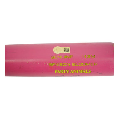 Bryson Bloomer Party Animals Autographed Game Used LS Genuine I13M Bat