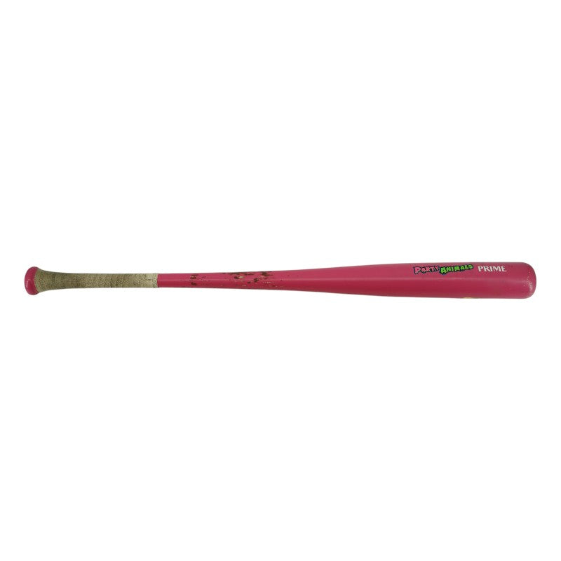 Bryson Bloomer Party Animals Autographed Game Used LS Genuine I13M Bat