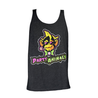 Party Animals Primary Logo Tank - Charcoal Gray