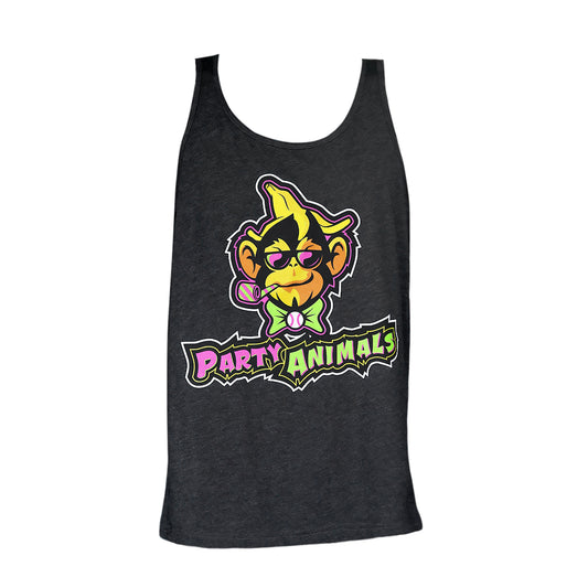 Party Animals Primary Logo Tank - Charcoal Gray