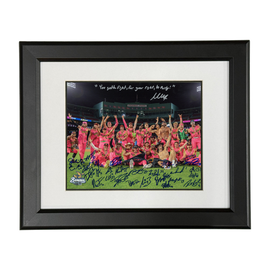 Party Animals Team Signed and FRAMED 11x14 Photograph - 2024 at Fenway Park