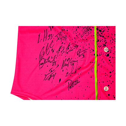 2024 Party Animals Team Signed Pink Sleeveless Jersey