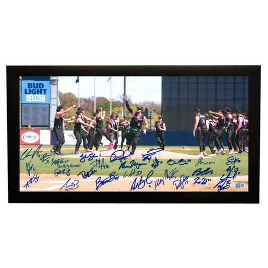 Party Animals Team Signed and FRAMED 11x20 Photograph - Introductions