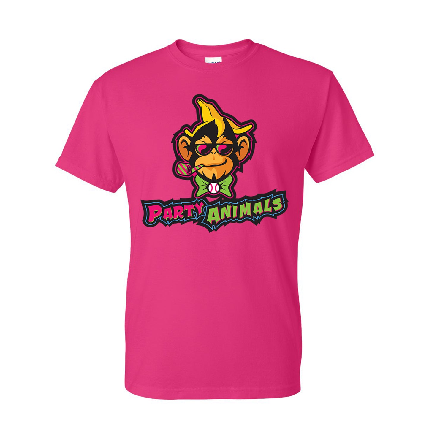 Party Animals Short Sleeve Primary Logo Tee - Pink