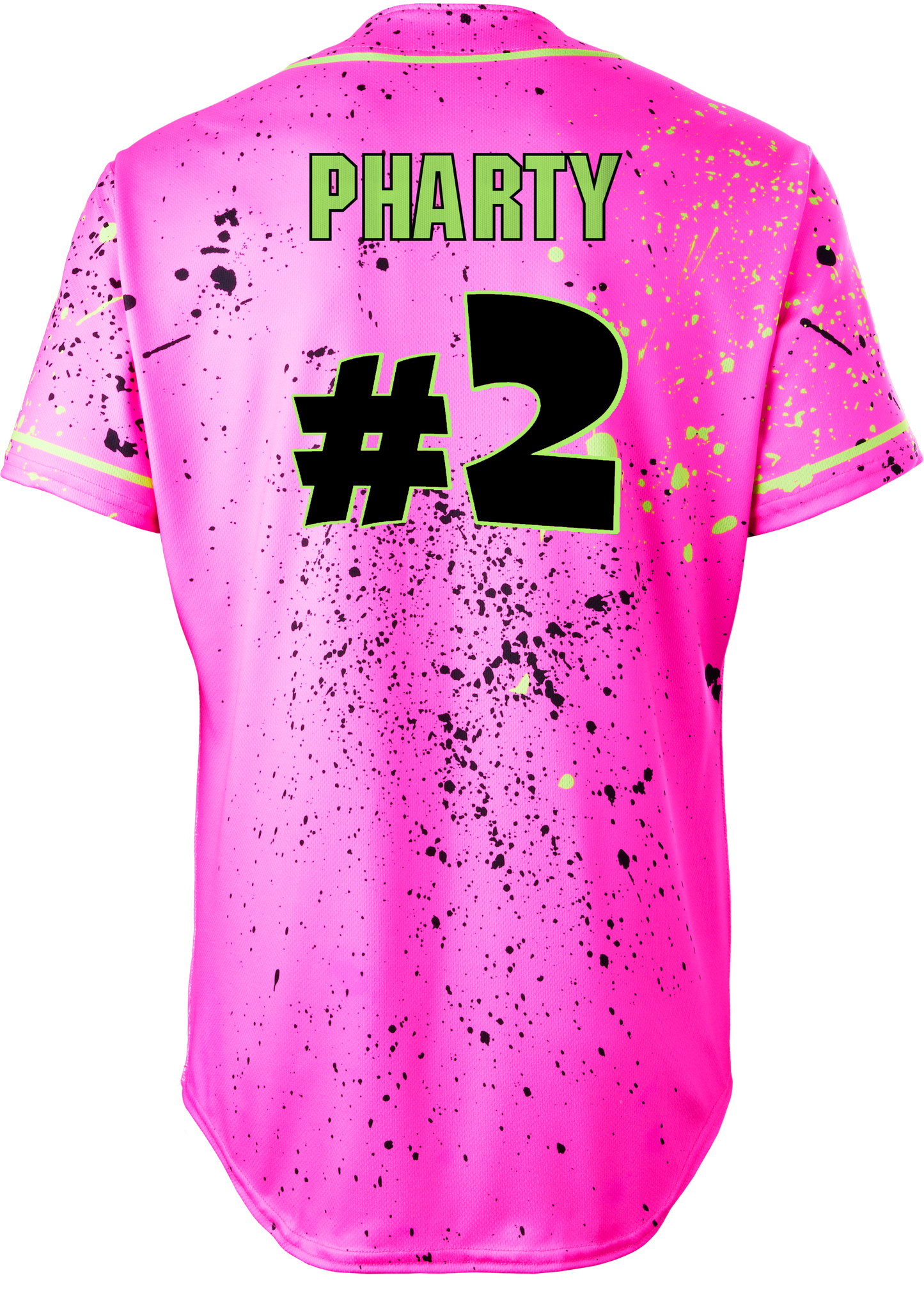 Party Animals Pharty "#2" Evoshield Jersey - Pink Splatter Paint