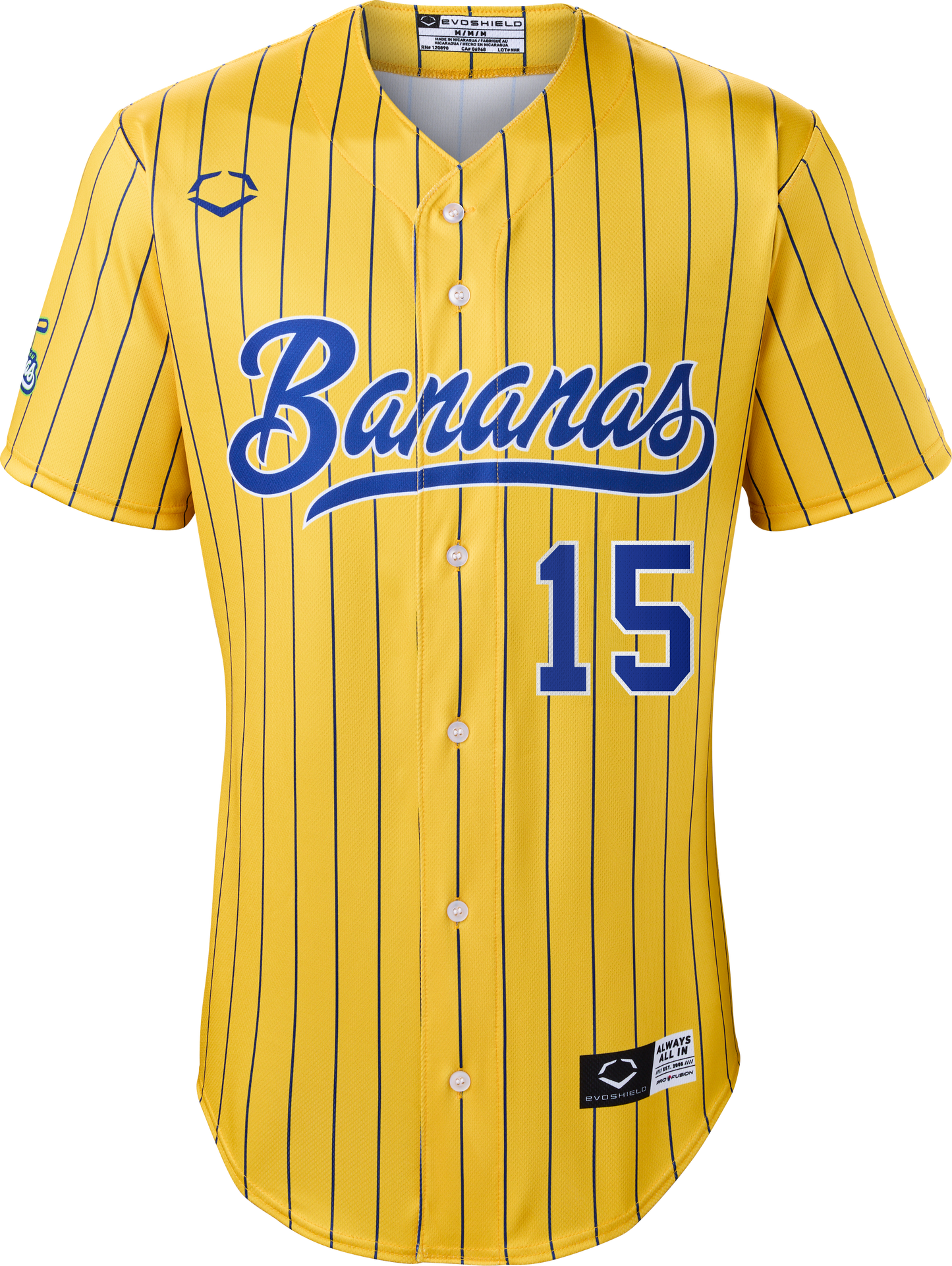 Bananas RAC #15 Evoshield Jersey - Pinstripe – Banana Ball