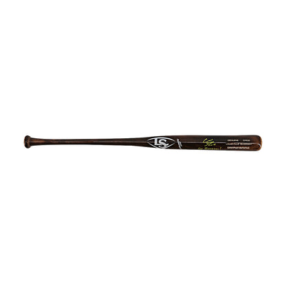 Robert Anthony Cruz Savannah Bananas Autographed Inscribed 'Go Bananas' LS CR02 Game Model Brown 2025 Bat