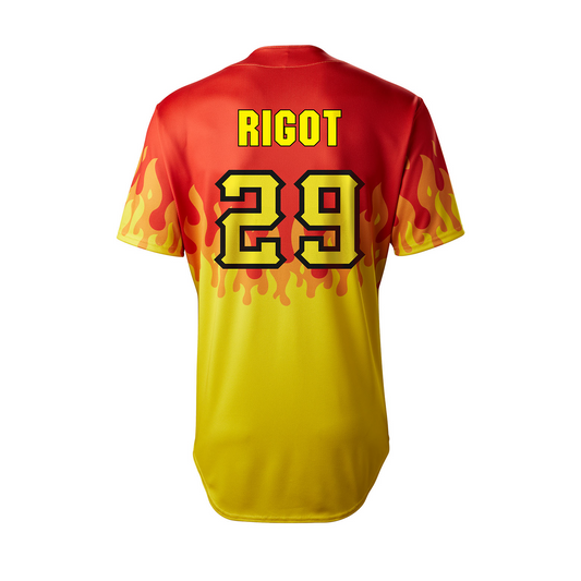 Firefighters Tyler Rigot #29 Player Jersey - Red