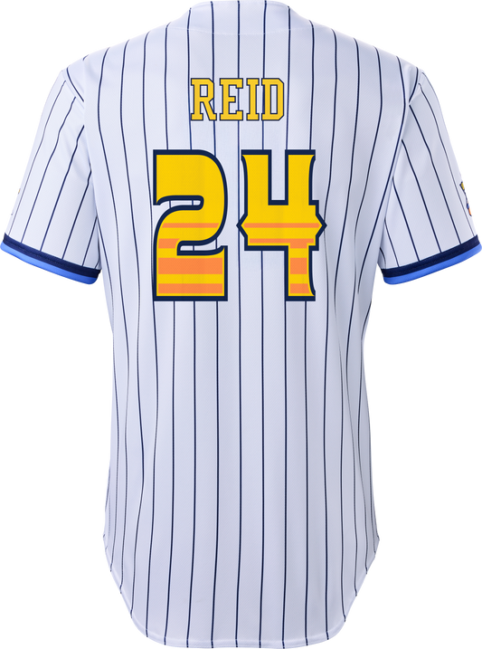 Tailgaters John Reid #24 Evoshield Jersey - Pinstripe