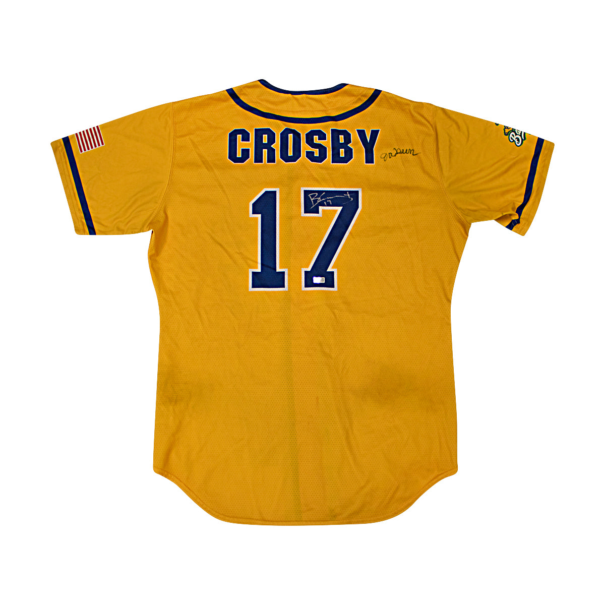 Brandon Crosby Autographed Game Worn Savannah Bananas Jersey from Fenway Park Game on 6/8/2024