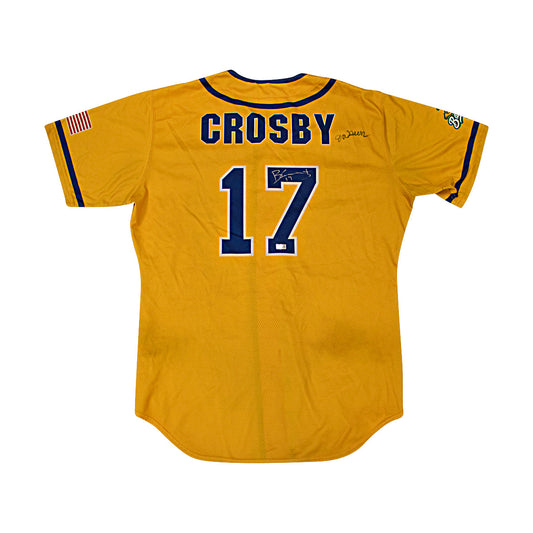 Brandon Crosby Autographed Game Worn Savannah Bananas Jersey from Fenway Park Game on 6/8/2024