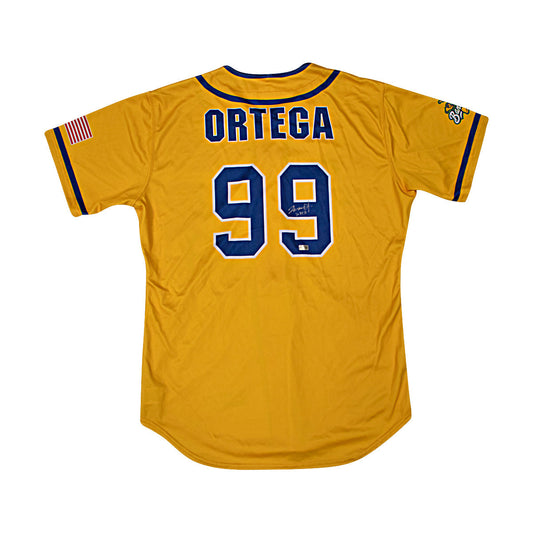 Ray Ortega Autographed Game Worn Savannah Bananas Jersey from Fenway Park Game on 6/8/2024