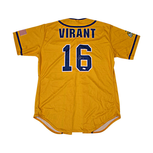 Adam Virant Autographed Game Worn Savannah Bananas Jersey from Fenway Park Game on 6/8/2024