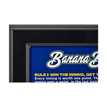 Savannah Bananas Framed Banana Ball Rules Sign - 13"x16"