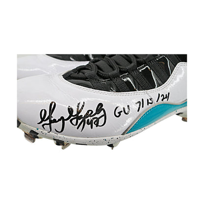 Gio Gonzalez "Former Washington National" Autographed Inscribed Game Worn Pair of Size 11 Nike Jordan Cleats from Savannah Bananas Game at Nationals Park 7/13/2024