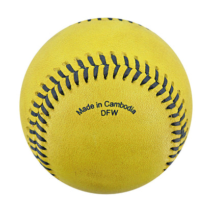 Savannah Bananas Game Used Banana Ball from 8/10/2024 Game at Cleveland Progressive Field - Corey Kluber Final Out of Inning Ball