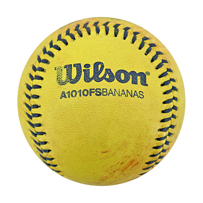 Savannah Bananas Game Used Banana Ball from 8/10/2024 Game at Cleveland Progressive Field - Jason Kipnis Base Hit Ball