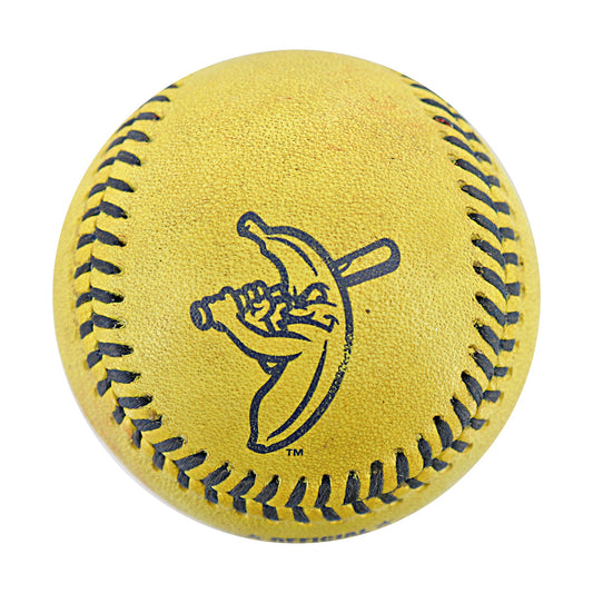 Savannah Bananas Game Used Banana Ball from 8/10/2024 Game at Cleveland Progressive Field - 1000th Trick Play Ball