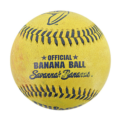 Savannah Bananas Game Used Banana Ball from 8/10/2024 Game at Cleveland Progressive Field - 1000th Trick Play Ball